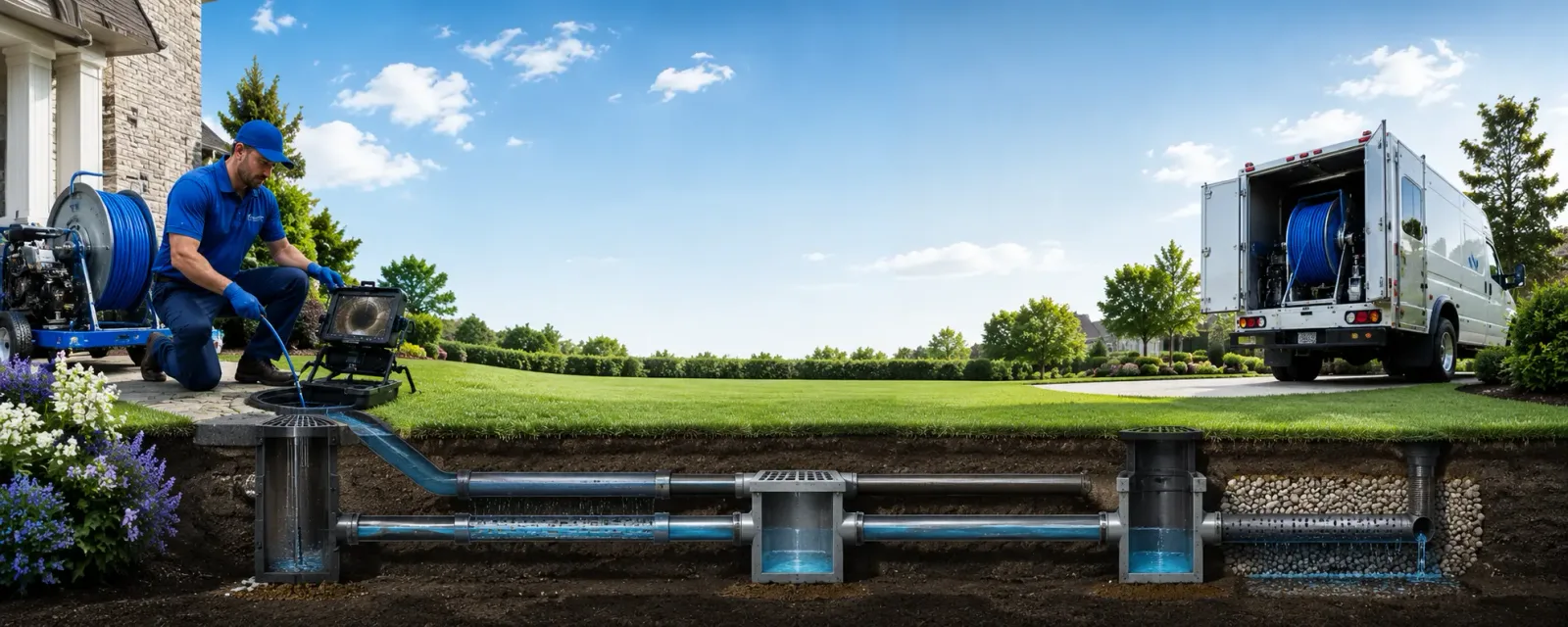 Outdoor drain cleaning information for Caldwell, OH